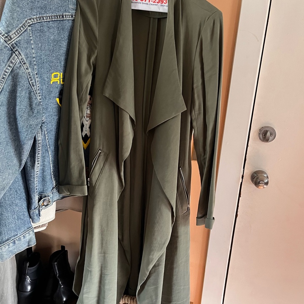 Olive Green Women's Drape Jacket